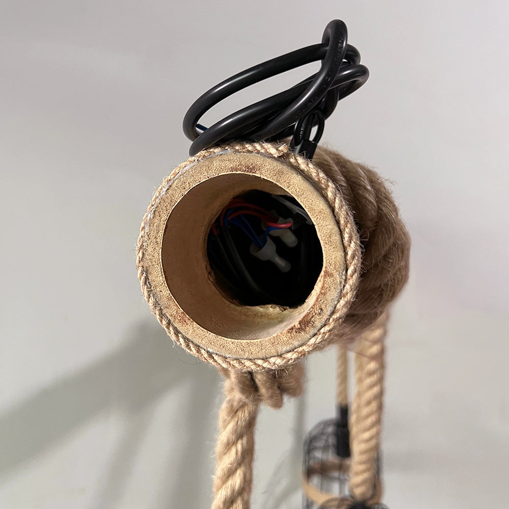 LumièreRétro – Suspension Vintage en Bois et Métal - Rynova