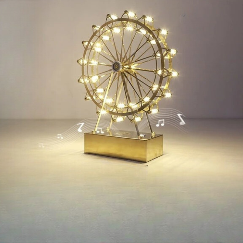 LumiRoue – Lampe de Table LED en Forme de Grande Roue de Designer - Rynova