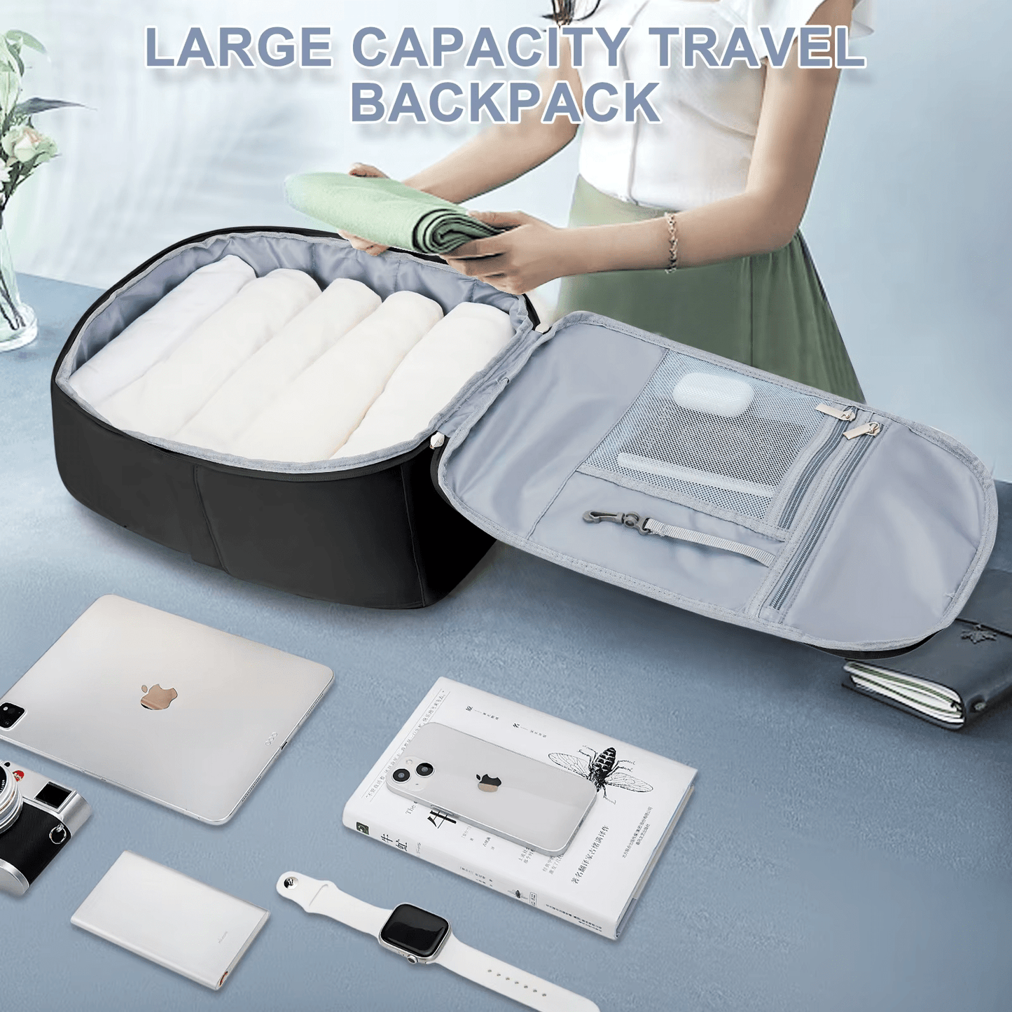 VoyagePro - Sac à Dos Cabine 40x20x25 pour Bagage à Main Ryanair et EasyJet, Sac à Dos Ordinateur pour Hommes/Femmes - Rynova