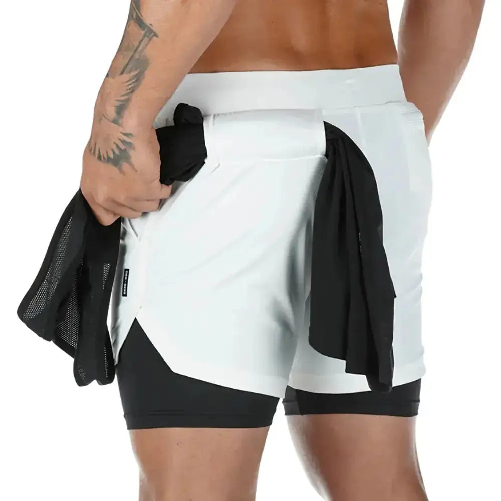 FlexiRun - Short de Compression Double-Couche pour le Jogging - Rynova