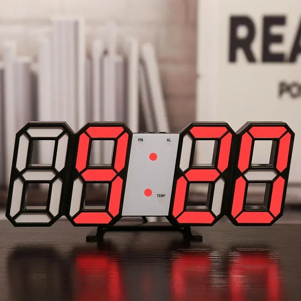 Horlogix – Horloge LED 3D pour Décoration Intérieure Moderne - Rynova