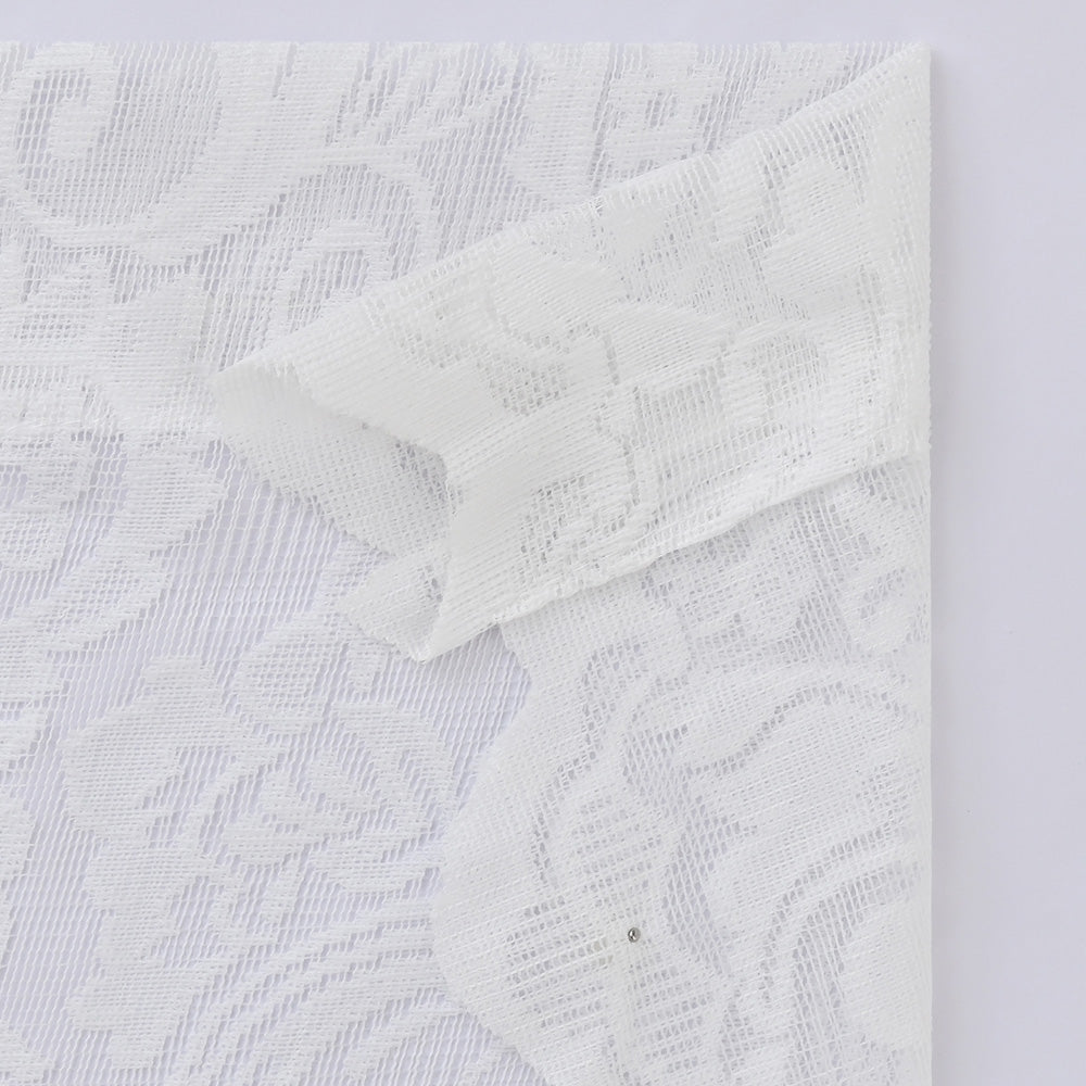 LaceÉclat - Rideau Transparent en Dentelle Blanche pour une Élégance Délicate - Rynova