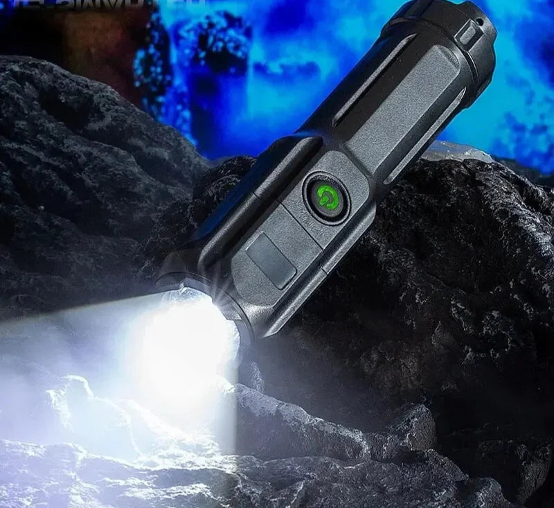 Lampe de poche à lumière LED avec batterie Rechargeable, Zoom, torche tactique pour Camping en plein air, lanterne à chargeur USB AI0001 - SodiShop Guinée Lampe de poche à lumière LED avec batterie Rechargeable, Zoom, torche tactique pour Camping en plein air, lanterne à chargeur USB AI0001 - SodiShop Guinée