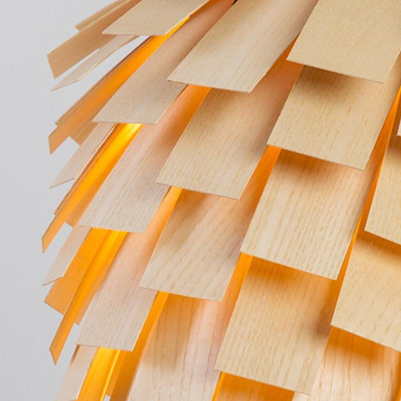 CharmesArtichaut – Lampe suspendue rustique en bois - Rynova