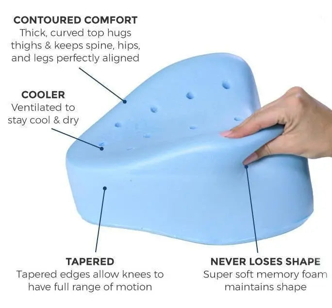 RelaxGenoux - Coussin Orthopédique à Mémoire de Forme avec Effet Rafraîchissant - Rynova