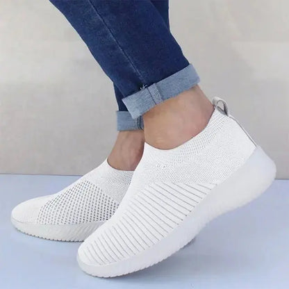 ÉléganceConfort - Chaussures Plates Tricotées pour Femmes - Rynova