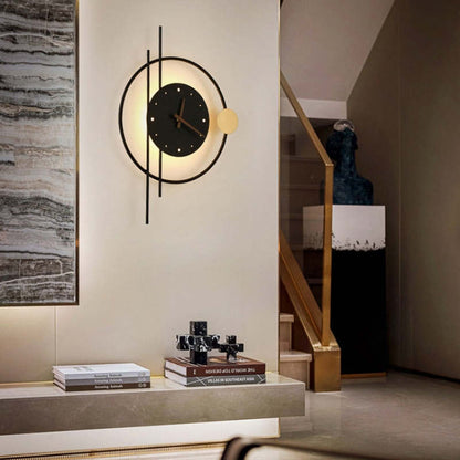 Horloge Murale Lumineuse Élégance – Applique LED Design - Rynova