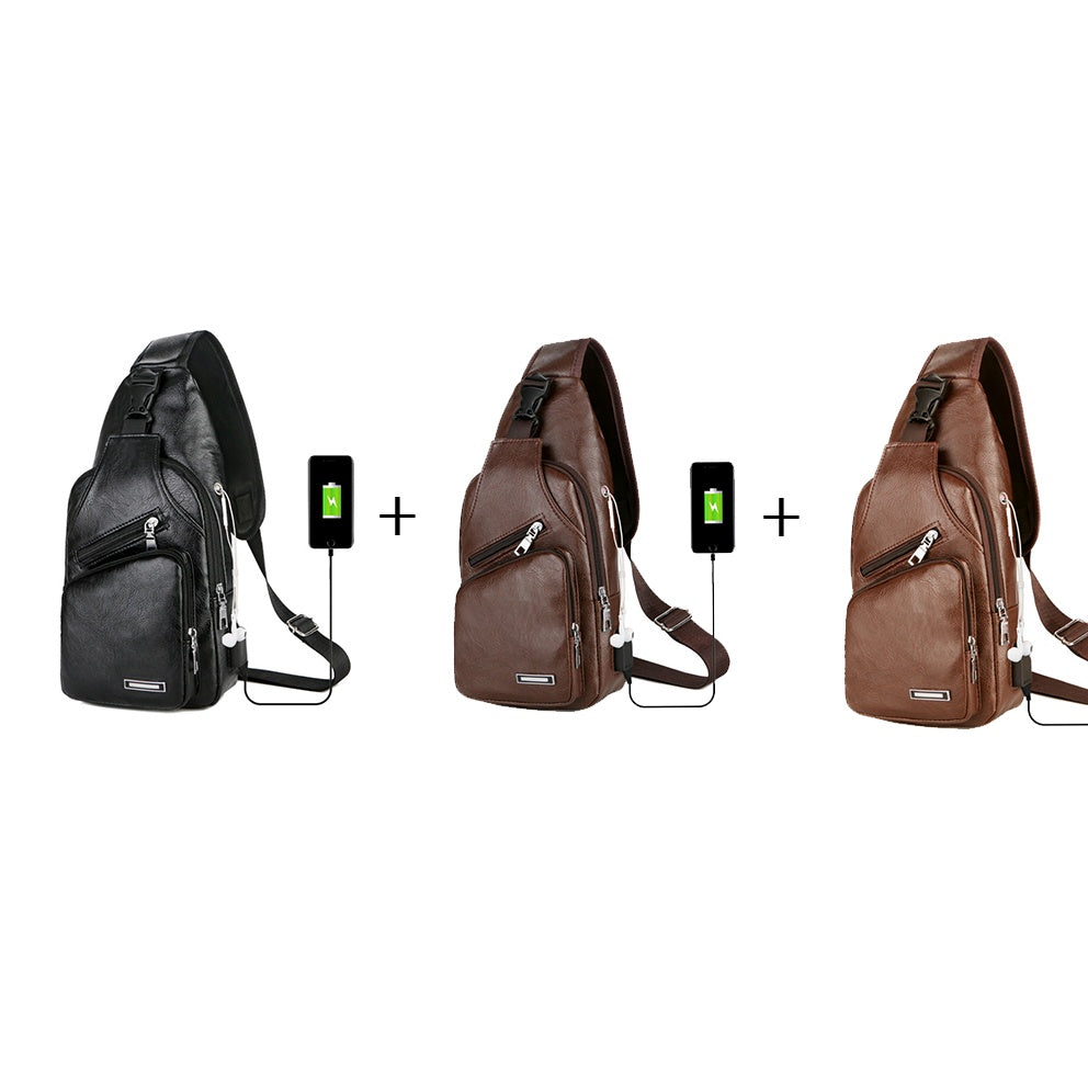 VoyageTech - Sac à bandoulière compact avec chargeur USB et design pratique - Rynova