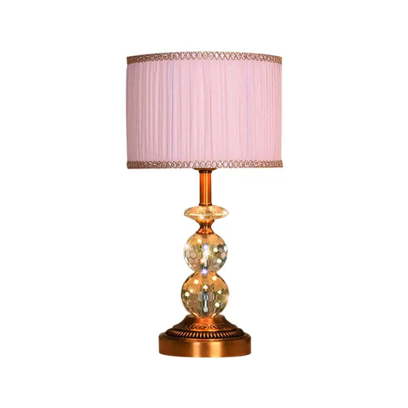 ÉclatCristal - Lampe de Table avec Forme Conique et Boules en Cristal Taillé - Rynova