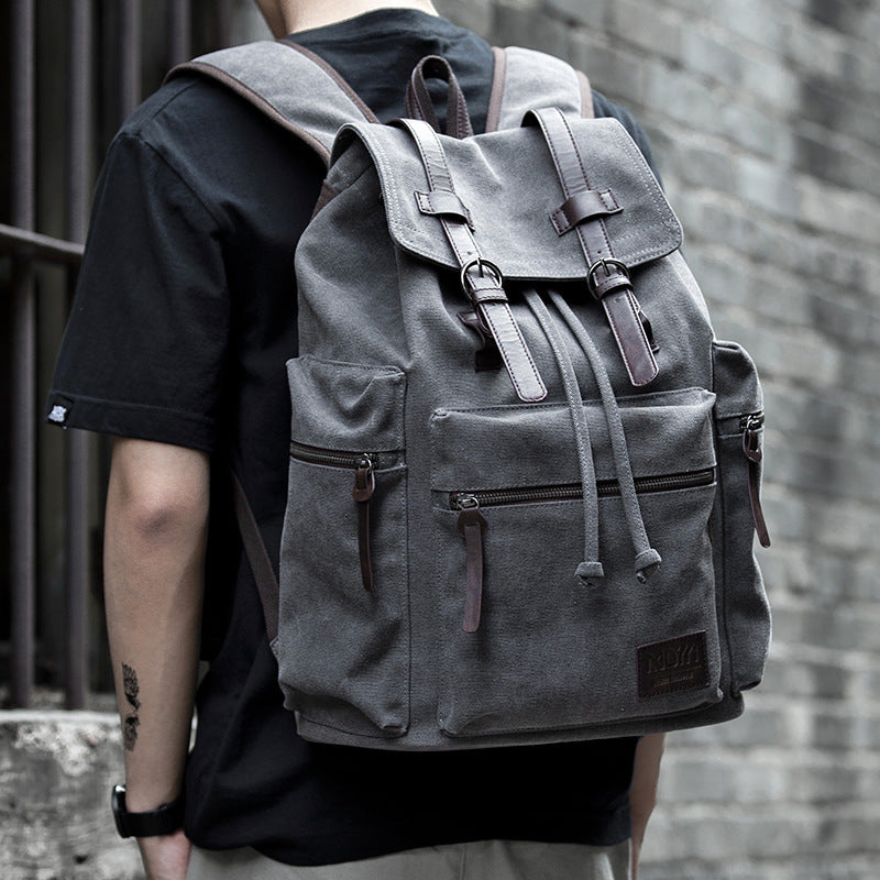 Voyageur - Sac à dos en toile tendance pour homme, grand format - Rynova