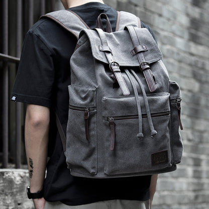 Voyageur - Sac à dos en toile tendance pour homme, grand format - Rynova