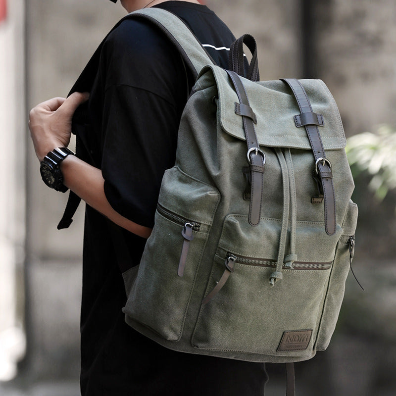 Voyageur - Sac à dos en toile tendance pour homme, grand format - Rynova