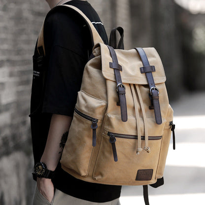 Voyageur - Sac à dos en toile tendance pour homme, grand format - Rynova