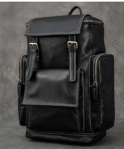 Voyageur - Sac à dos en cuir véritable pour homme, grand format 15,6" - Rynova