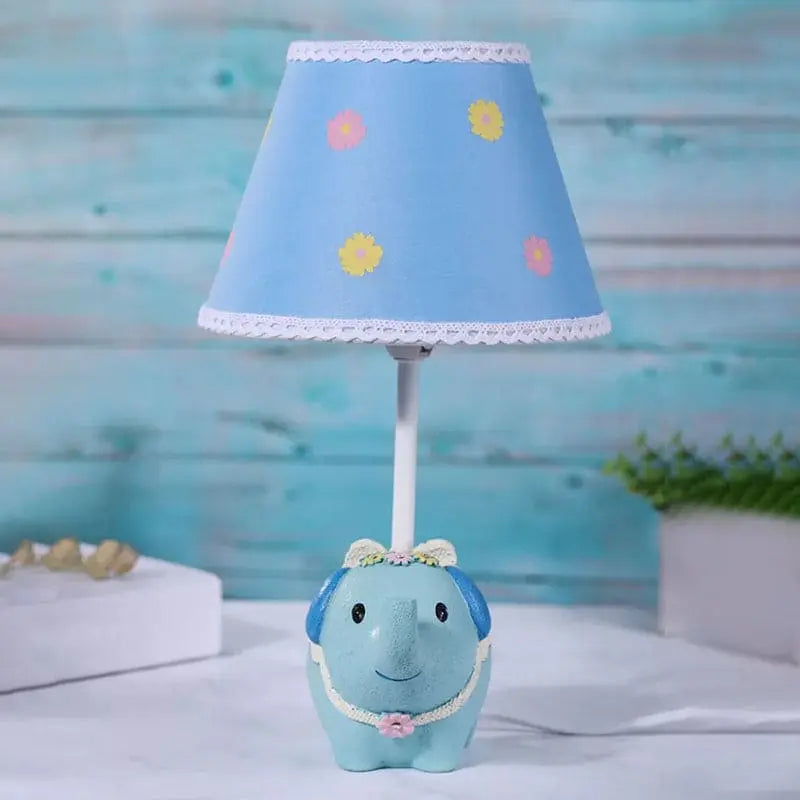 ÉlégantÉléphant - Lampe de Table avec Motif Floral et Base Éléphant - Rynova