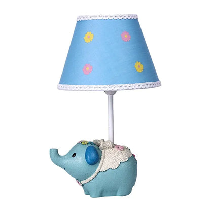 ÉlégantÉléphant - Lampe de Table avec Motif Floral et Base Éléphant - Rynova