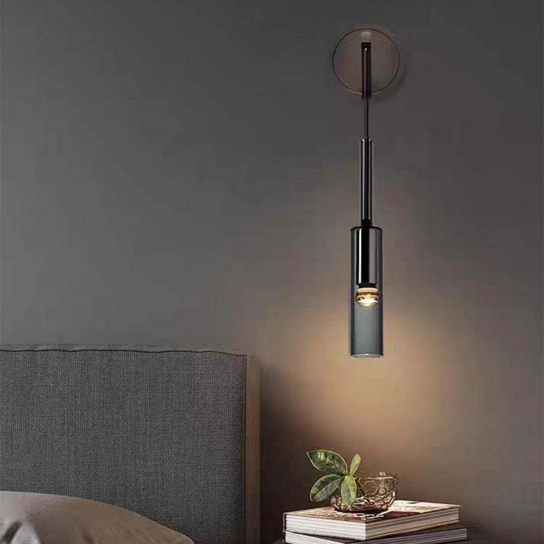 ÉléganceVerre - Lampe Murale Scandinave Fumée - Rynova