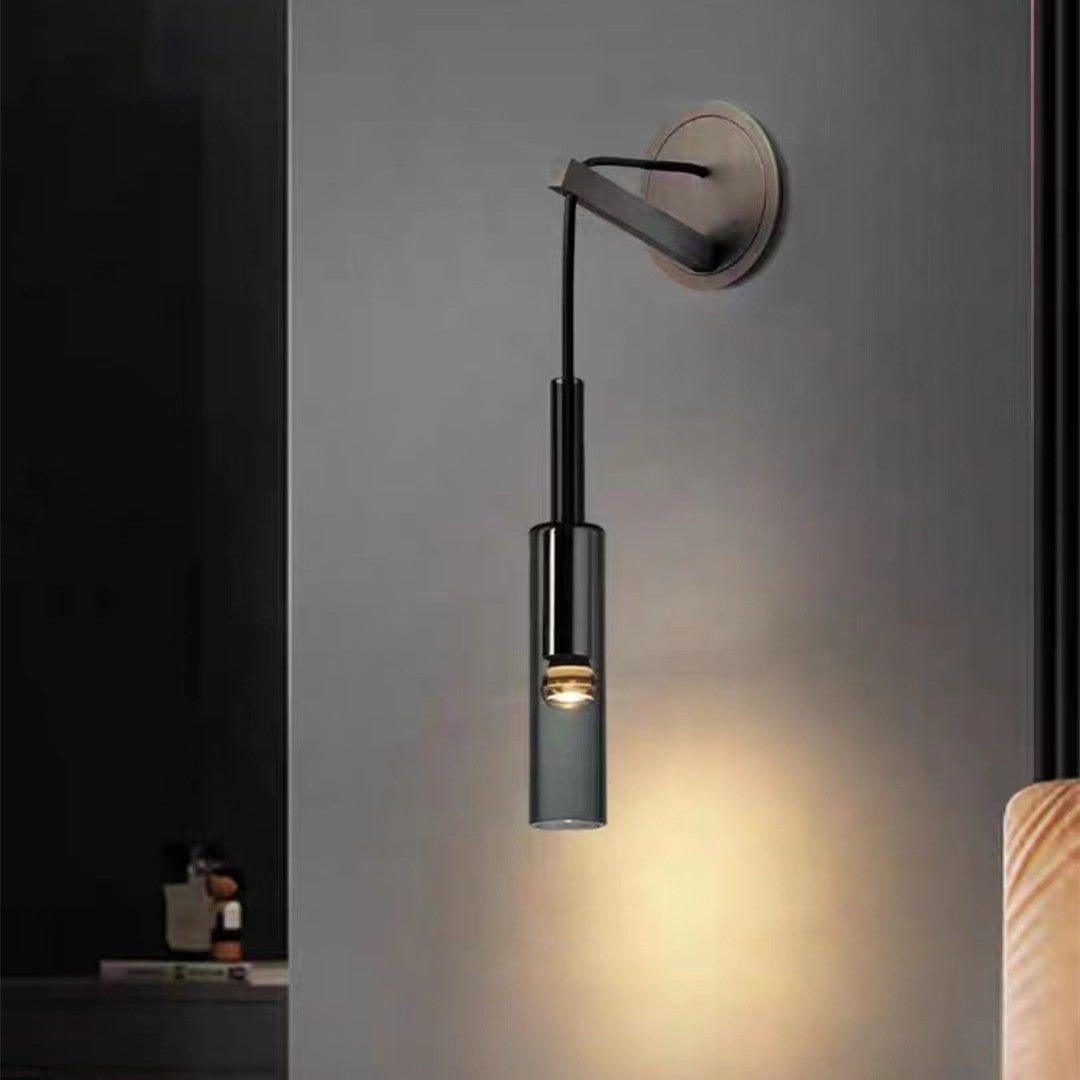 ÉléganceVerre - Lampe Murale Scandinave Fumée - Rynova