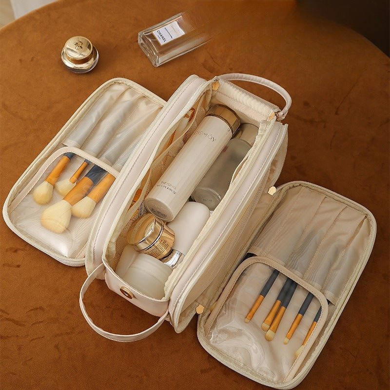 Baglia Cosmétique - Trousse de Maquillage Design à 3 Couches avec Fermeture Éclair Double et Grande Capacité - Rynova