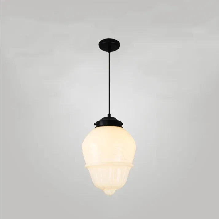 LumiNéo – Suspension Géométrique en Verre Givré Moderne - Rynova