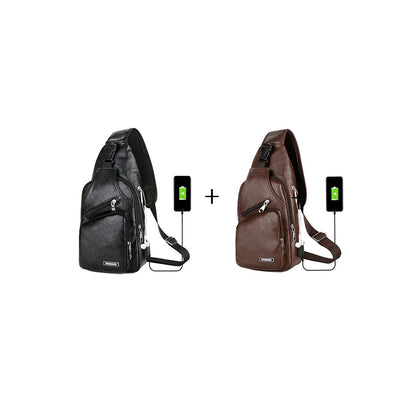 VoyageTech - Sac à bandoulière compact avec chargeur USB et design pratique - Rynova