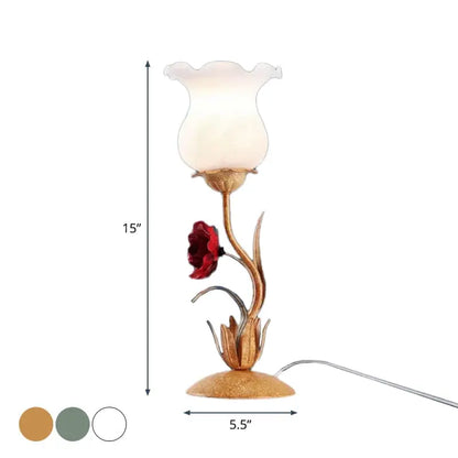 FleurieLuxe - Lampe de Table avec Design Floral pour Commode - Rynova