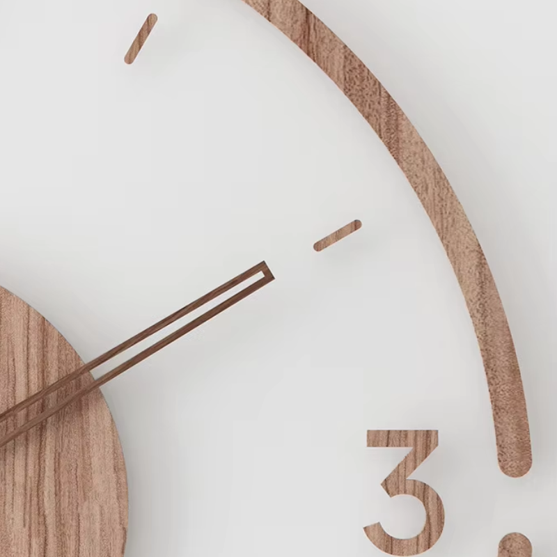 ÉléganceNordique – Horloge Murale Minimaliste en Bois - Rynova