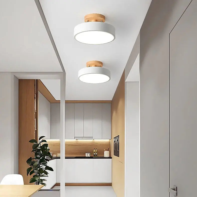 NordicLuxe - Plafonnier Ronde LED Semi-Encastré Moderne - Rynova