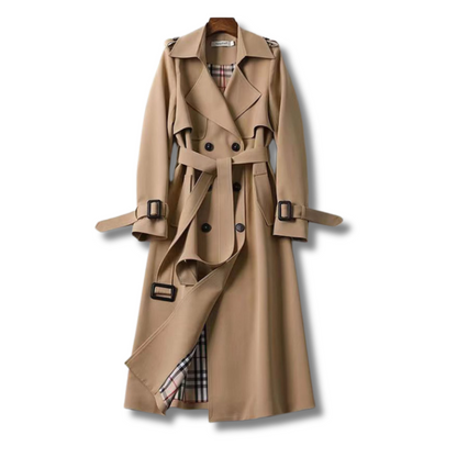 Sienna Mode - Trench-coat élégant en brun pour femme - Rynova