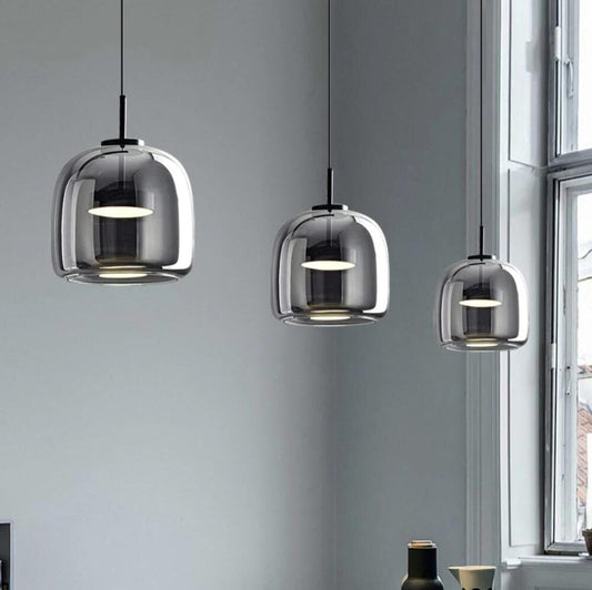 ÉclatNoir – Pendule Design en Verre Noir - Rynova