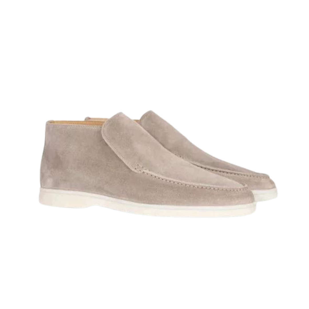 Summit Style - Chaussures orthopédiques en daim beige pour hommes - Rynova