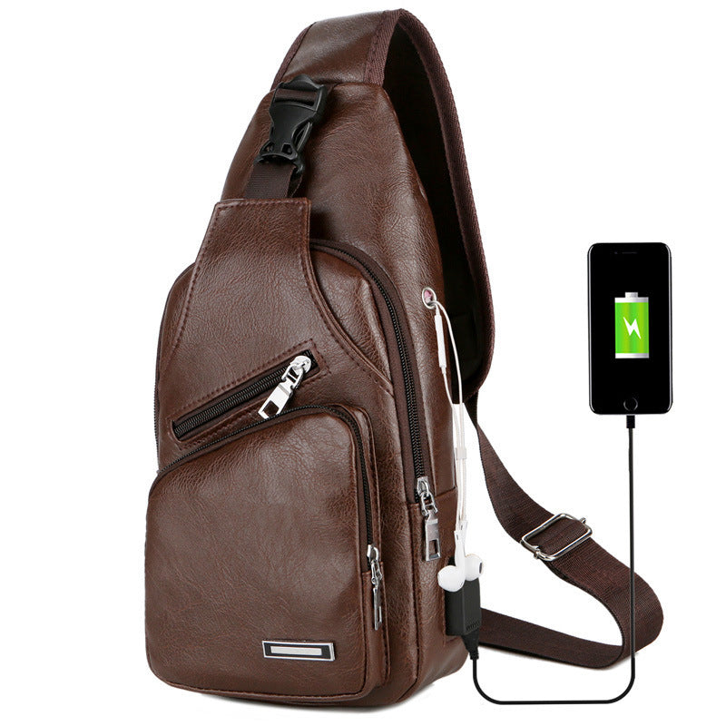 VoyageTech - Sac à bandoulière compact avec chargeur USB et design pratique - Rynova