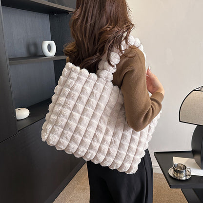 Sac Luxe Étoilé - Sac à Main en Peluche Haute Capacité - Rynova