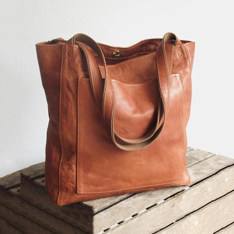 LuxeVegan - Sac à main élégant en cuir PU, durable et spacieux - Rynova