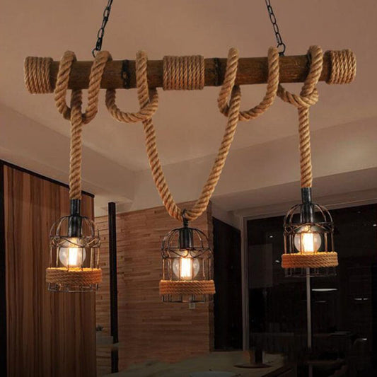 LumièreRétro – Suspension Vintage en Bois et Métal - Rynova