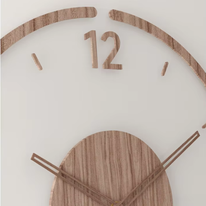 ÉléganceNordique – Horloge Murale Minimaliste en Bois - Rynova