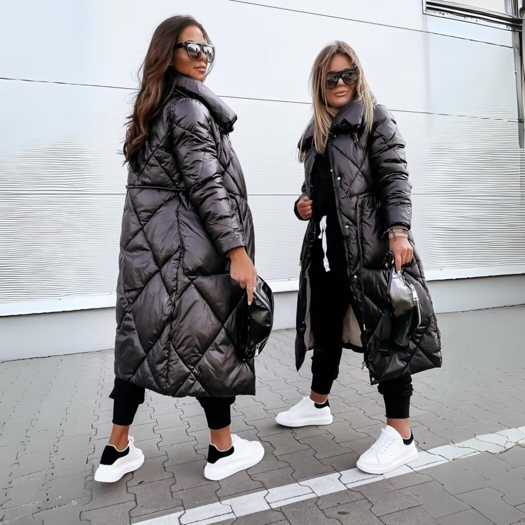 Luxe Urbain - Parka long noir matelassé pour l'hiver - Rynova