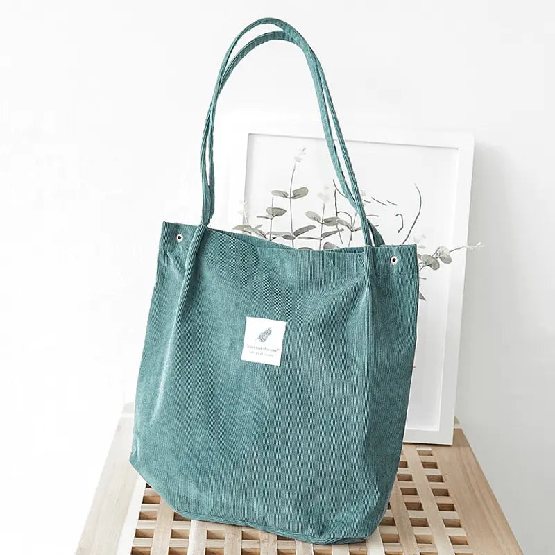 Sac Épaule Femme en Velours Côtelé Chic – Élégance Durable et Fonctionnelle - Rynova