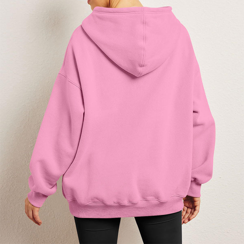 ChicConfort - Sweat à capuche oversize en polaire avec poche pour femmes - Rynova