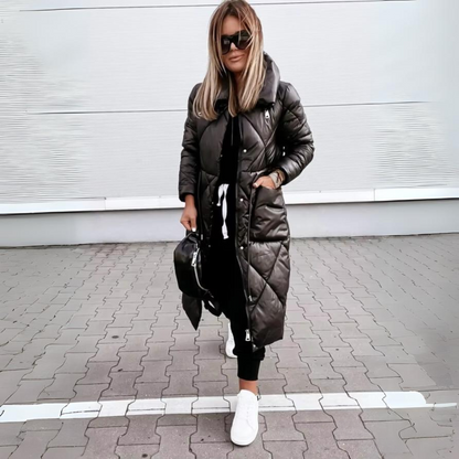 Luxe Urbain - Parka long noir matelassé pour l'hiver - Rynova