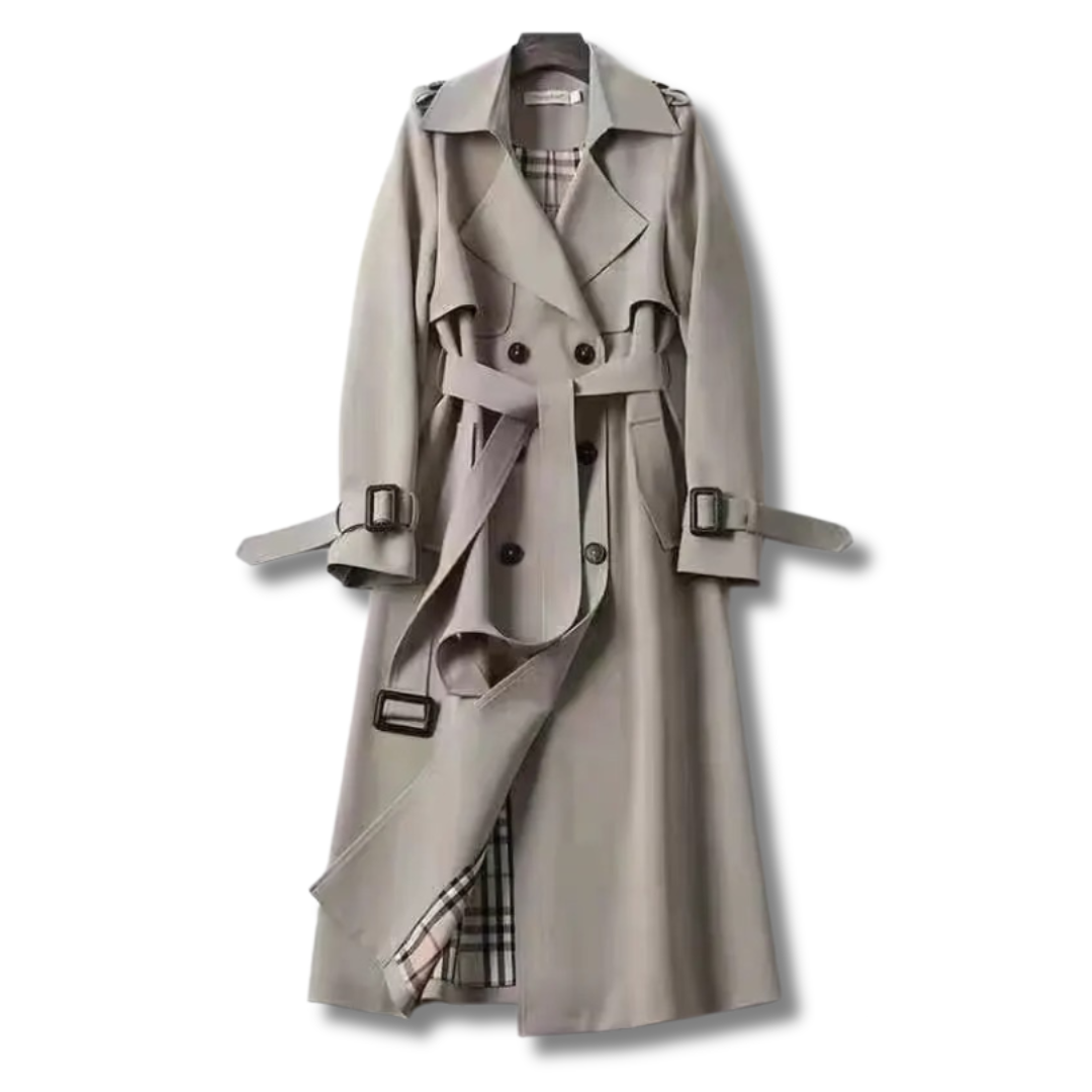 Sienna Mode - Trench-coat élégant en brun pour femme - Rynova