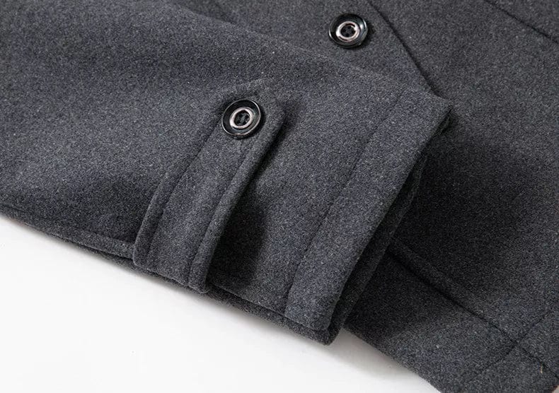 Tobias - Manteau d'hiver noir pour homme à deux pièces, élégant et chaud - Rynova