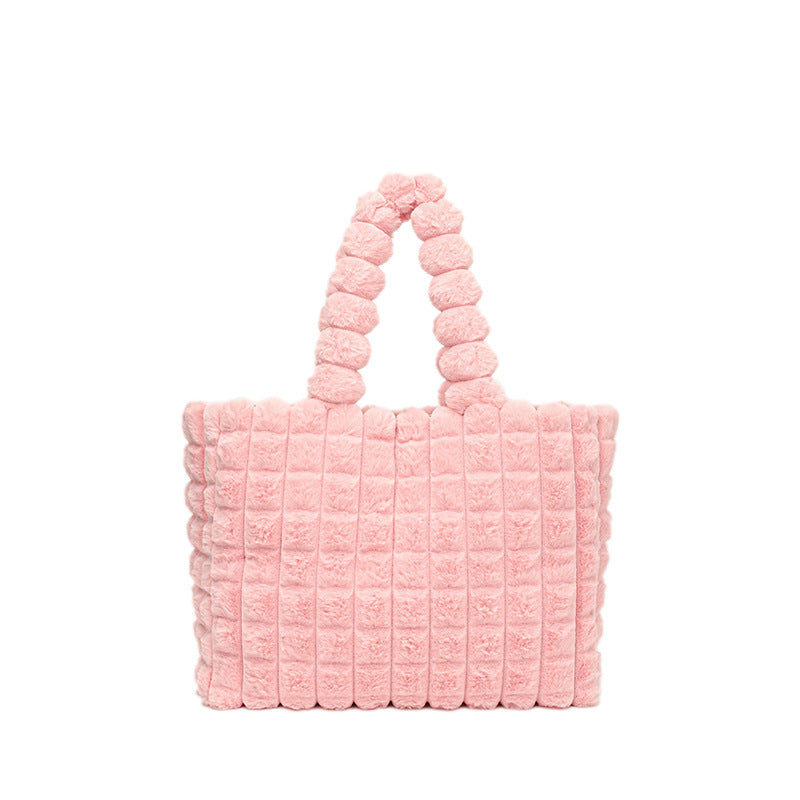 Sac Luxe Étoilé - Sac à Main en Peluche Haute Capacité - Rynova