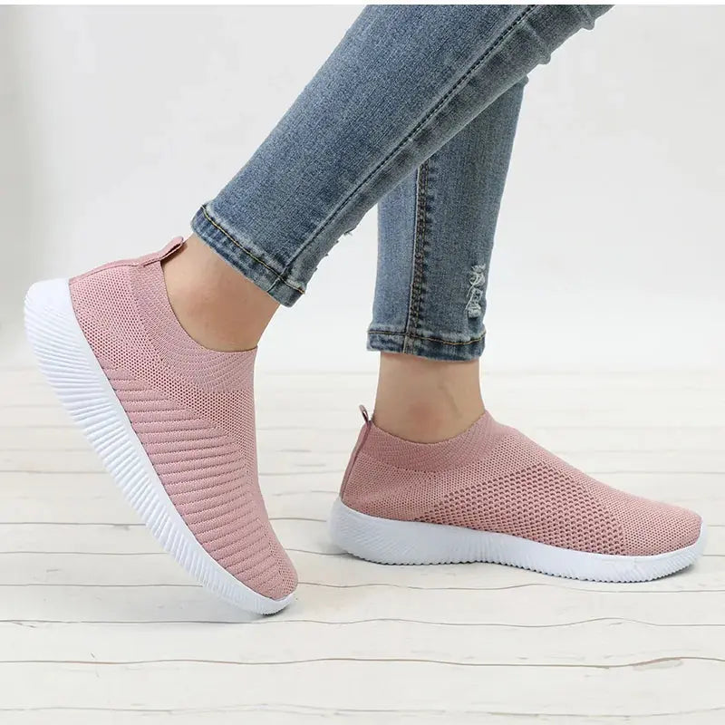 ÉléganceConfort - Chaussures Plates Tricotées pour Femmes - Rynova