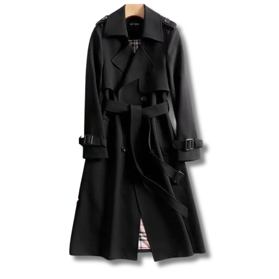 Sienna Mode - Trench-coat élégant en brun pour femme - Rynova