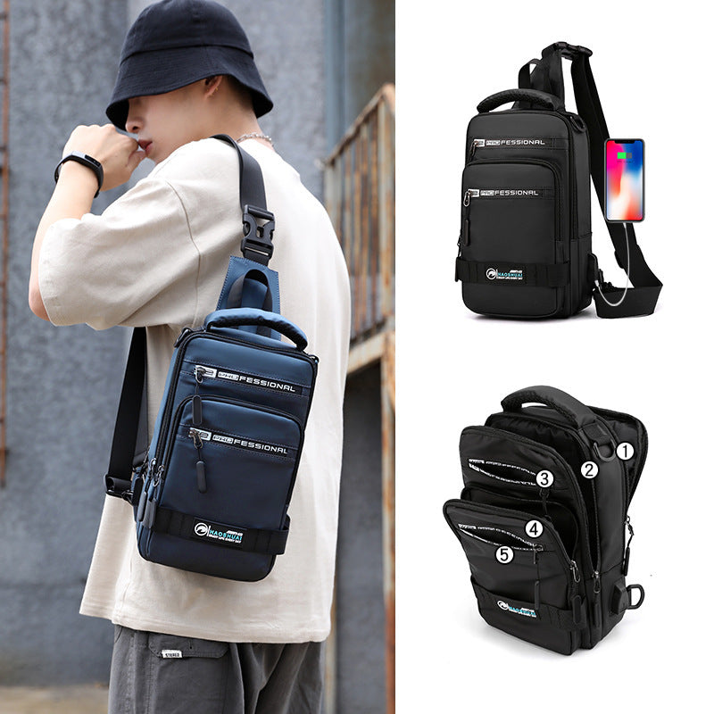 TechBag – Sac Multifonctions Homme en Nylon avec Port USB - Rynova