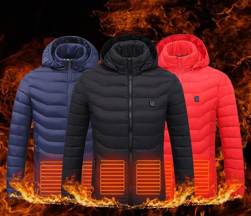 Chaleur Élégante - Veste chauffante USB pour homme, hiver thermique - Rynova