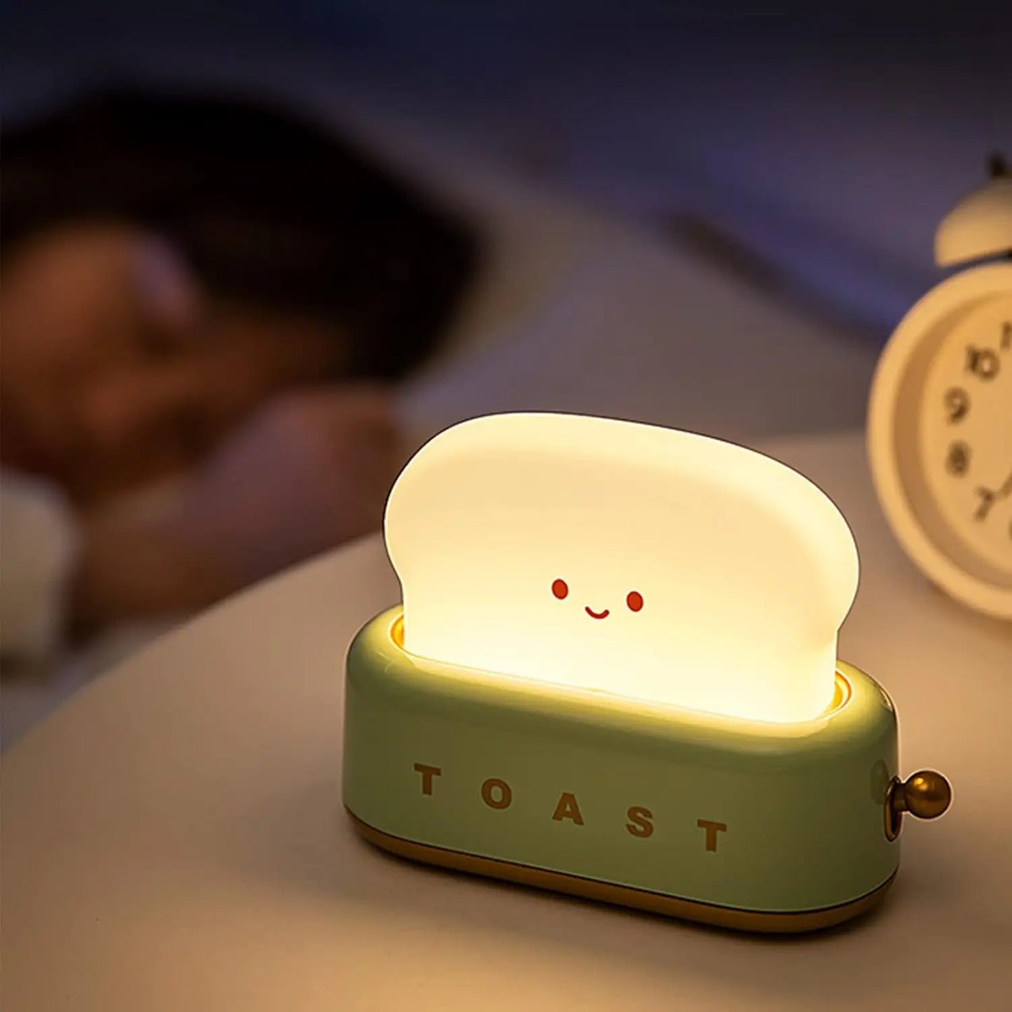 ToastGlow - Lampe de Nuit Rechargeable en Forme de Tranche de Pain - Rynova