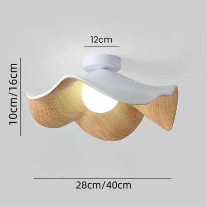 LotusNordic – Plafonnier en Bois et Résine Naturelle - Rynova