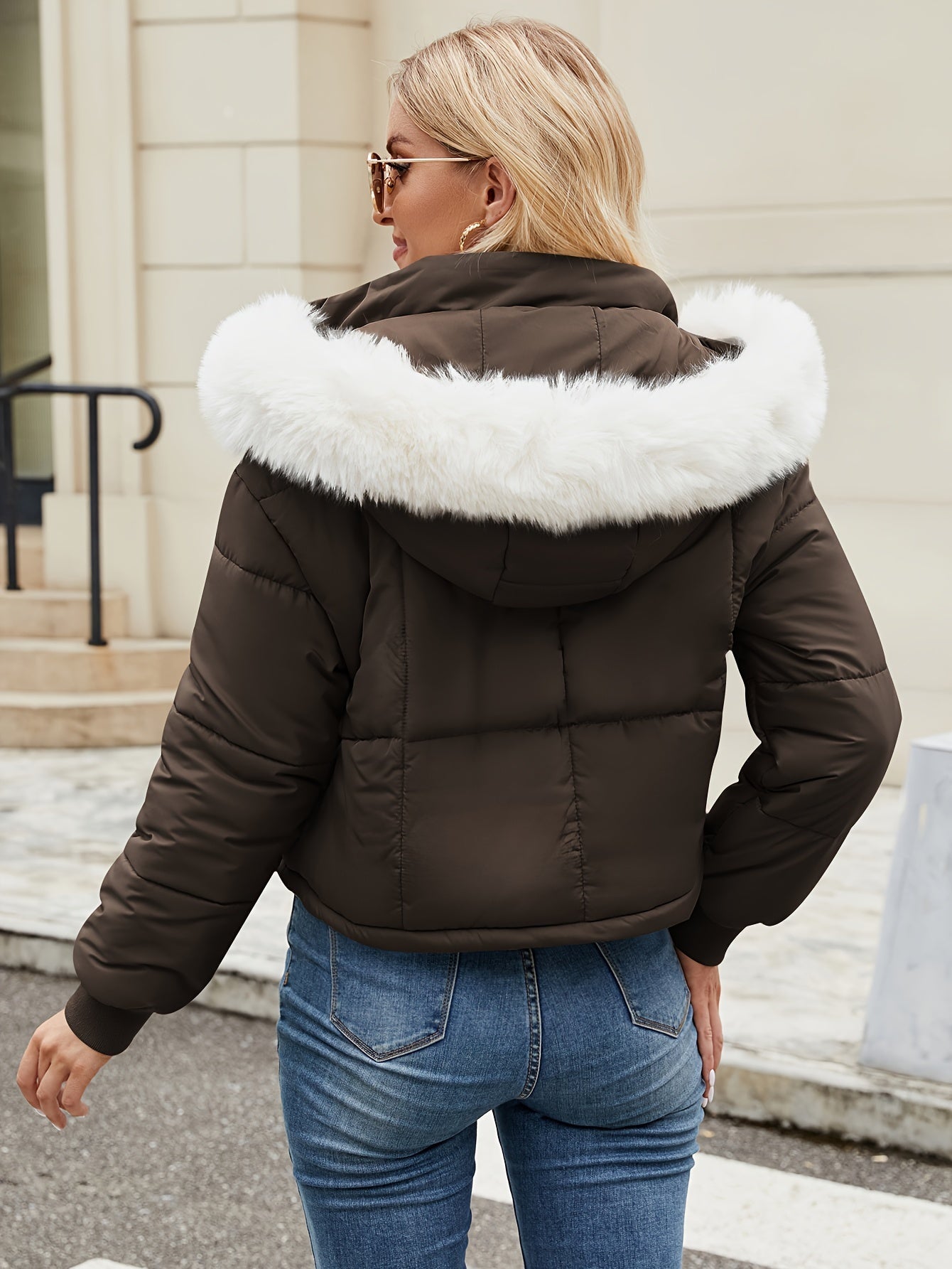 Mélodie - Pufferjacke noire élégante et chaude pour l'hiver - Rynova